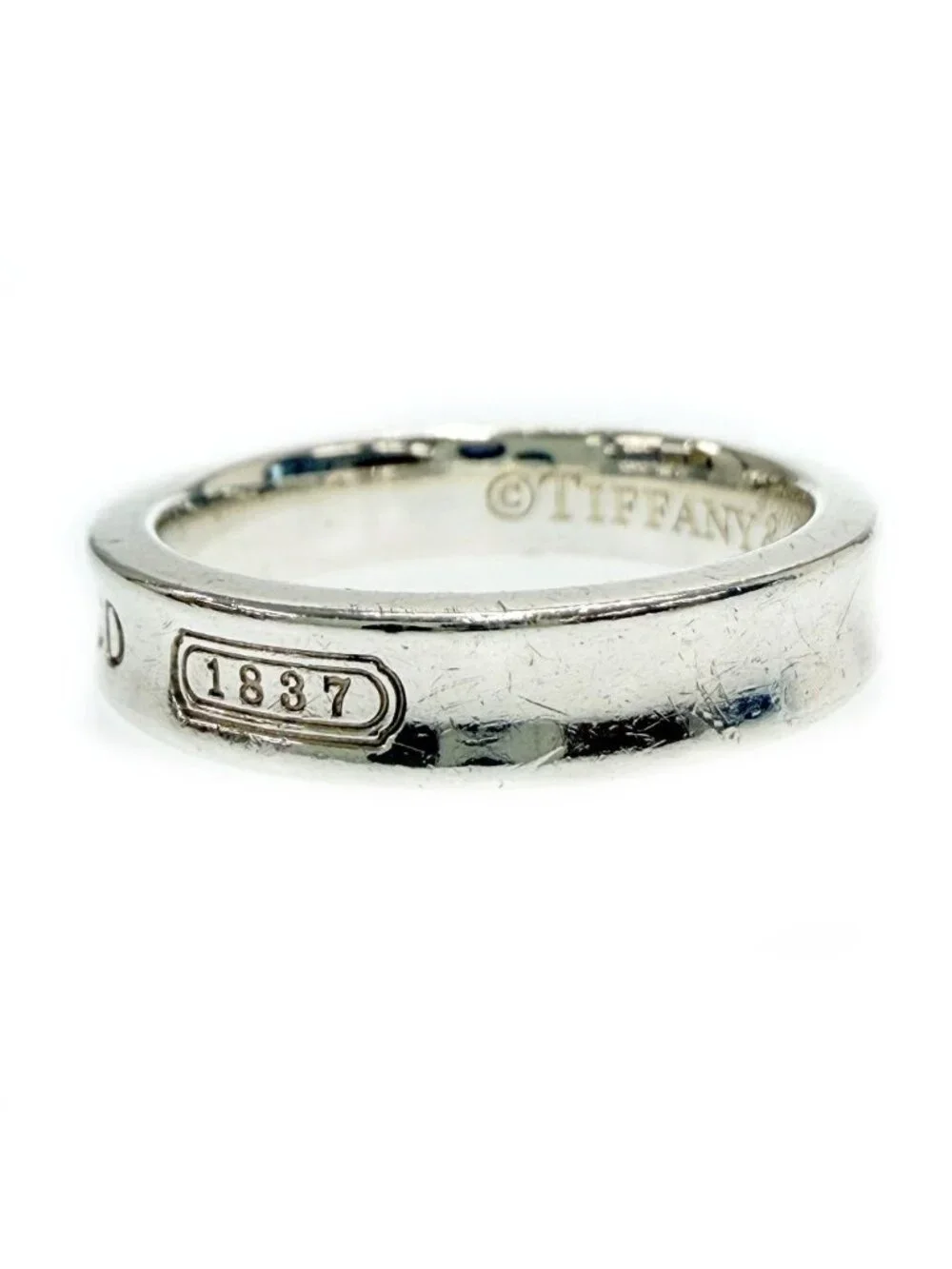 Tiffany & Co Silver 1837 Narrow Ring